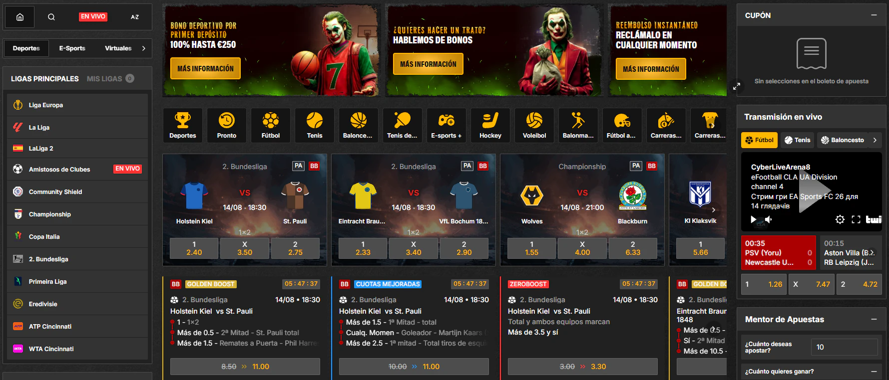 Jokery Casino apuestas deportivas y esports