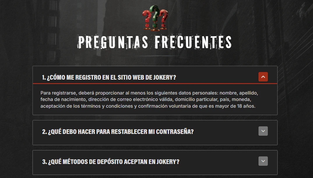 Jokery Casino atención al cliente