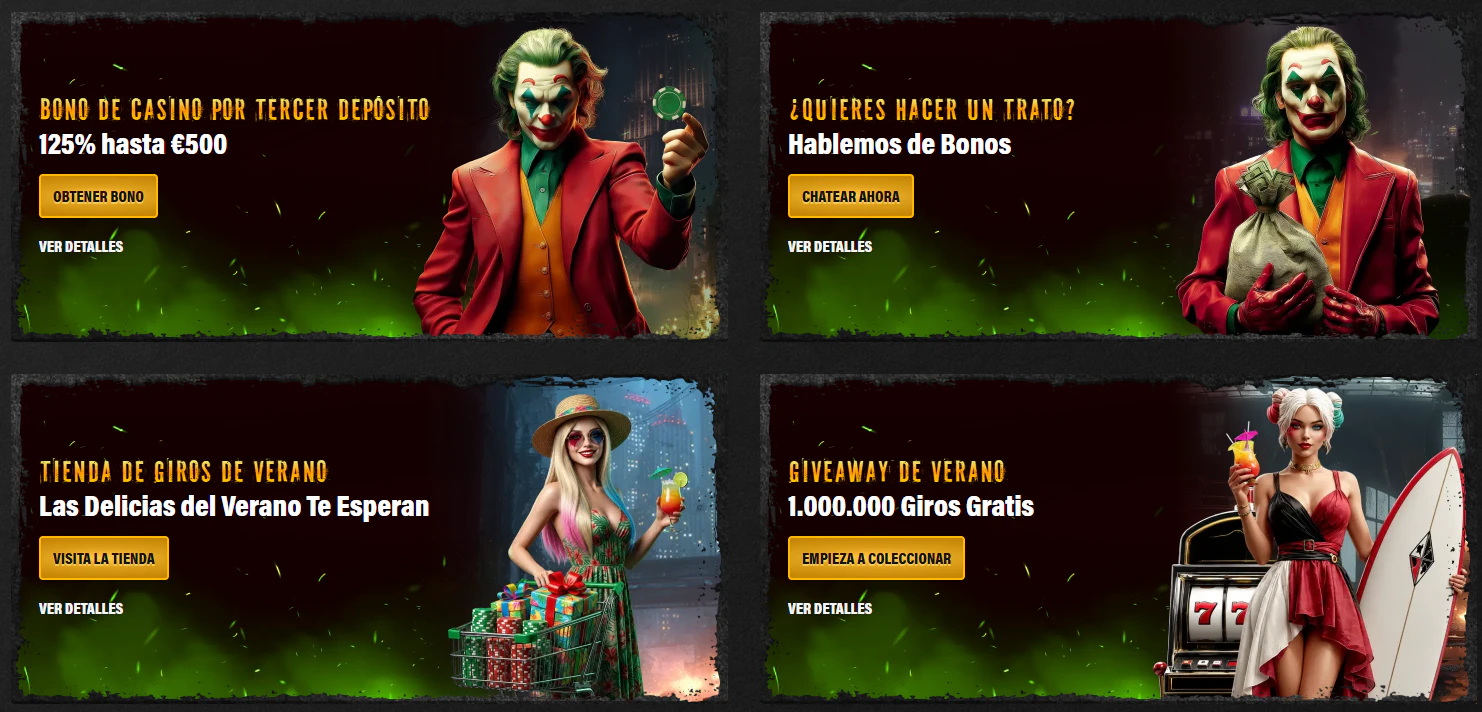 Jokery Casino bono de bienvenida